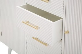 Dizajnová komoda Gerlinde 117 cm biela