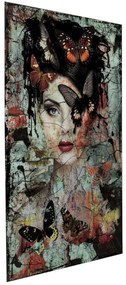 Lady Butterfly obraz viacfarebný 100x150 cm