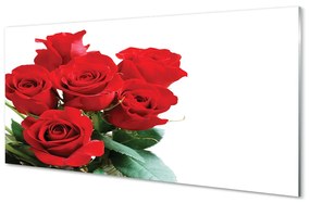 Obraz na skle Kytica ruží 100x50 cm
