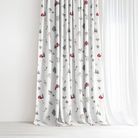Goldea vianočný záves luca - tradičné vianoce 240x150 cm