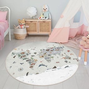 Prateľný detský hrací koberec ø150 cm Big World – Mila Home