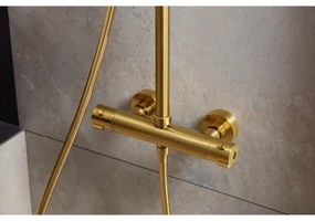 KFA Armatura 5736-920-31 - Sprchová sada s termostatickou batériou MOZA zlatá