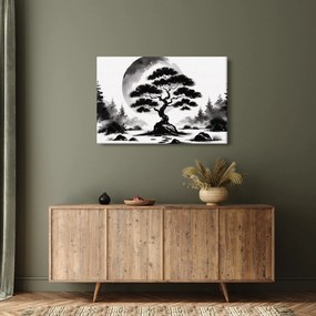 Obraz – Čiernobiela bonsai (90x60 cm)