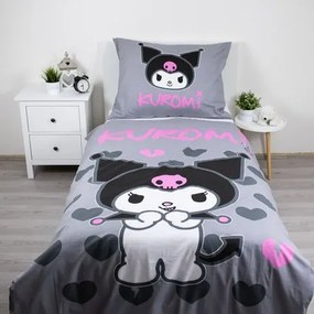 Jerry Fabrics Bavlnené obliečky 140x200 + 70x90 cm - Kuromi