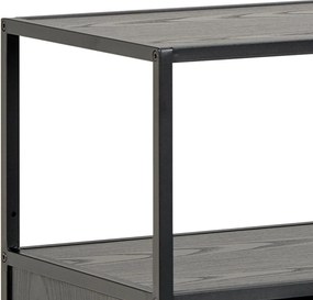 Knihovna Seaford III 114 cm černá
