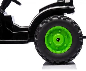 Elektrický traktor s prívesom Farmer zelený