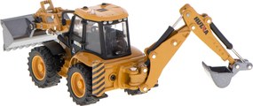 KIK Kovové rýpadlo-nakladač H-TOYS 1:50 – Die-cast bager s pohyblivou lyžicou, gumové kolesá