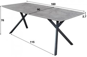 Heureka.sk | Bývanie a doplnky | Nábytok | Jedáleň | Jedálenský stôl 56-85 160x90cm Bielený dub - Komfort-nábytok