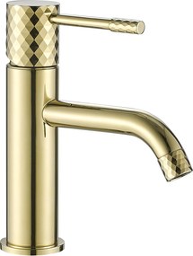 Rea Lungo Diamond, umývadlová batéria h-185, zlatá lesklá, REA-B8993