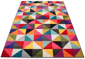 Farebný koberec s geometrickým vzorom Salsa Šírka: 80 cm | Dĺžka: 150 cm