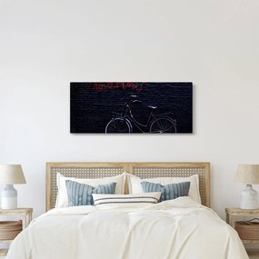 Obraz bicykla v Amsterdame (120x50 cm)