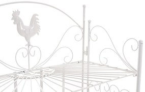 Kovová polica regál Maia - Biela