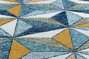 Dywany Łuszczów Kusový koberec Cooper Sisal Mosaic 22222 ecru/navy – na von aj na doma - 160x220 cm