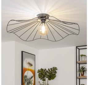 Brilagi - LED prisadený luster CERIA WIRE 1xE27/40W/230V priemer 80 cm čierna