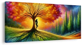 Obraz tanec svetla okolo stromu života
