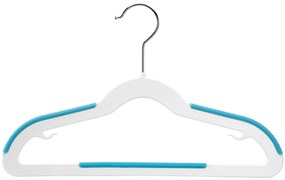 Sada 30 ks dětských ramínek KIDSI bílo-modrá