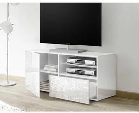 Televízny stolík ARIA biela