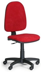 Kancelárska stolička TORINO bez podpierok rúk, červená