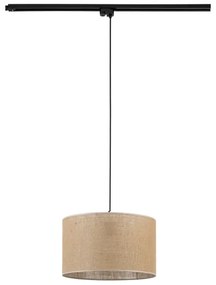 Luster na lanku do lištového systému TRACER 1xE27/15W/230V pr. 38 cm čierna/hnedá