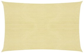 vidaXL Tieniaca plachta 160 g/m², béžová 3x4 m, HDPE