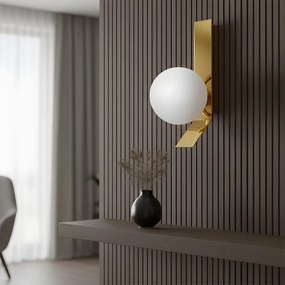 Toolight Toolight, nástenné svietidlo 1xE27, APP1758-1W, zlatá-biela, OSW-04345