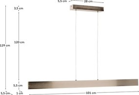LED závesné svietidlo v striebornej farbe s kovovým tienidlom Boadella – Kave Home