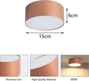 BRILAGI - Kúpeľňové stropné svietidlo FORIS LED/20W/230V pr. 15 cm bronzové IP44