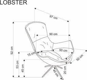 Kreslo Lester (béžová). Vlastná spoľahlivá doprava až k Vám domov. 1092538