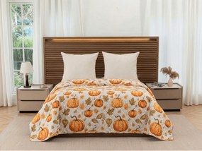 Prehoz na posteľ AUTUMN PUMPKINS farebný Rozmer: 170 x 210 cm