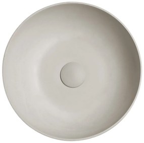 Sapho Sapho, FORMIGO betónové umývadlo na dosku, priemer 39cm, piesková, FG314