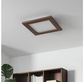 Brilagi - LED Stropné svietidlo SLIMFRAME WOOD LED/25W/230V 34x34 cm tmavohnedá