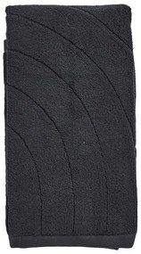 Čierny froté bavlnený uterák 50x100 cm Time – Zone