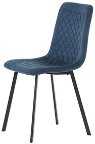Autronic BONTEC Jedálenská stolička, modrá, zamatová látka, DCL-973 BLUE4 Farba: Zelená