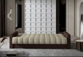 Rozkladacia čalúnená pohovka GARETT, 210x90x85, sawana 21/soft 11