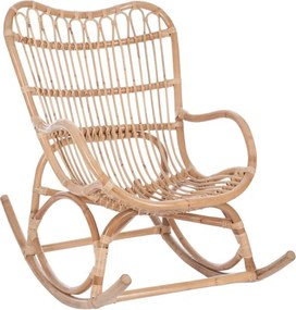 Ratanové hojdacie kreslo Rocking prierodne - 110 × 66 × 93 cm