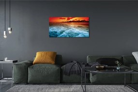 Obraz canvas Sea strom západ 120x60 cm