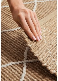Ručne tkaný jutový behúň v prírodnej farbe 80x200 cm Kunu – Hanse Home