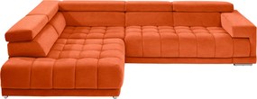 XXXLutz ROHOVÁ SEDAČKA, textil, oranžová Beldomo Speed - Sedačky - 000711005364