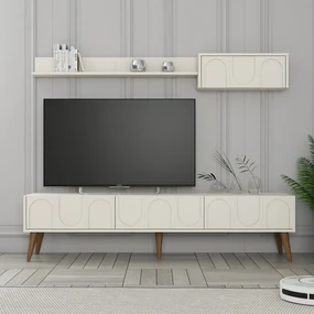 TV skrinka Lyon 2 - Cream, Walnut