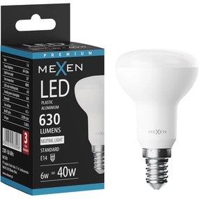 Mexen Nova, LED žiarovka E14, R50, 6W, Neutrálna - 4000K, 630 lm - L103-E14-0640-01