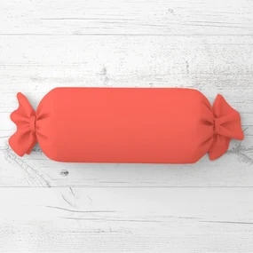 Biante Vankúš valec bonbon Rongo RG-037 Koralový 15x80 cm