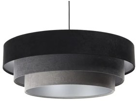 Luster na lanku TRINITI 1xE27/60W/230V čierna/šedá