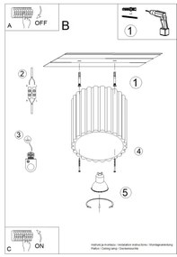 Sollux SL.1804 - Bodové svietidlo AURA 1xGU10/10W/230V 10 cm hnedé