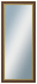 DANTIK - Zrkadlo v rámu, rozmer s rámom 60x140 cm z lišty ZVRATNÁ červenozlatá plast (3069)