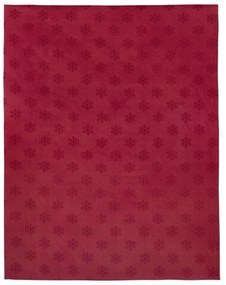 Žakárový obrus, červený, štandardná veľkosť