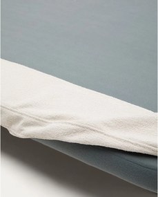 Béžová čalúnená dvojlôžková posteľ 180x200 cm Odum – Kave Home