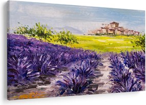 Obraz - Provance, Francúzsko, olejomaľba (90x60 cm)
