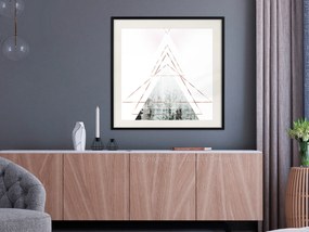 Artgeist Plagát - Geometric Abstraction (Square) [Poster] Veľkosť: 30x30, Verzia: Čierny rám