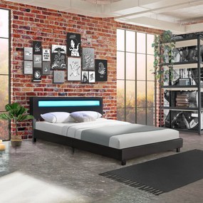 InternetovaZahrada - Čalúnená posteľ Paris 160x200 cm - čierna