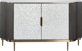 Komoda Stilig ST906 150 cm grafit/krémová/zlatá